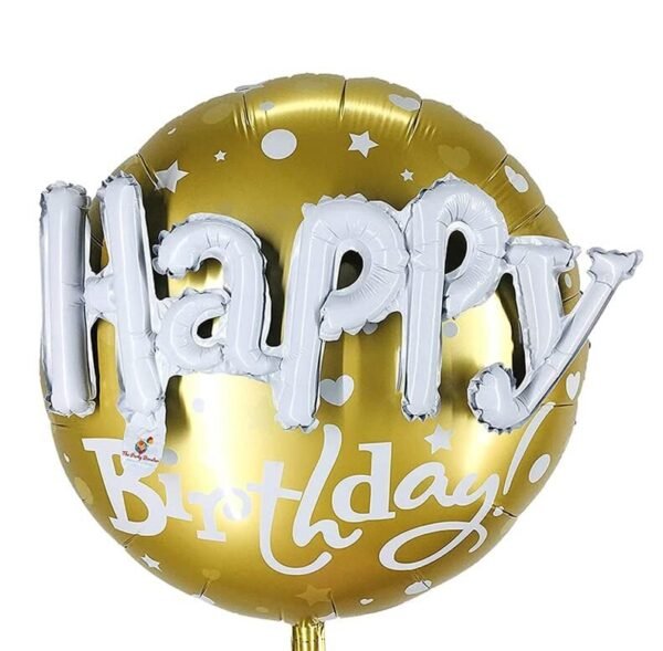 Μπαλόνι Happy Birthday 3D χρυσό