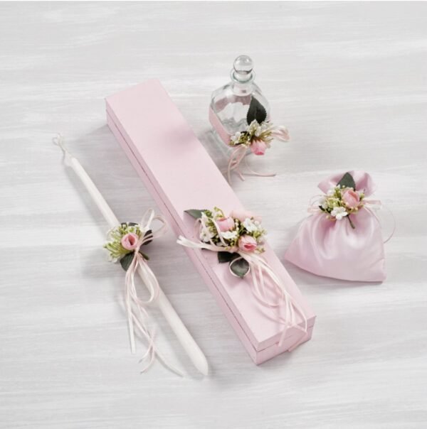 Σετ βάπτισης "Happy flower day'" - Image 3