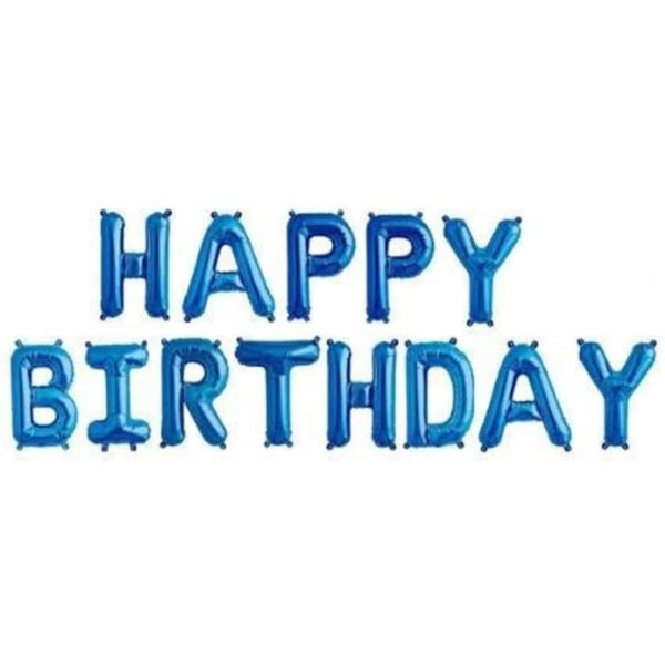 Μπαλόνια Happy Birthday Μπλε